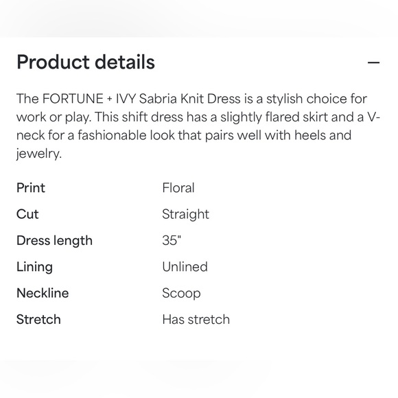 Fortune + Ivy Sabria Knit Dress, Grey - Picture 4 of 4